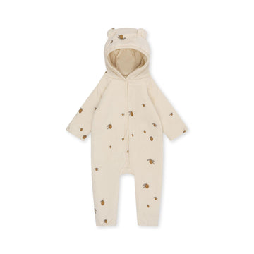 New born onesie met kap - Lemon